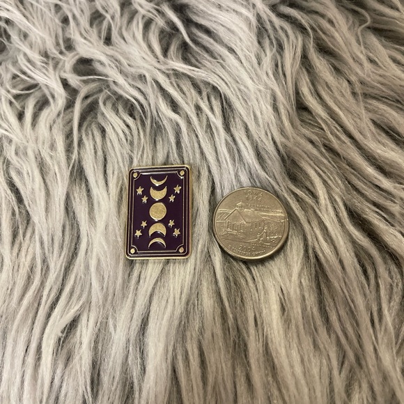 Brand New Moon Phase Tarot Card Enamel Pin - Picture 4 of 4
